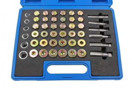 Schroefdraad reparatieset olie aftapplug 114-delig